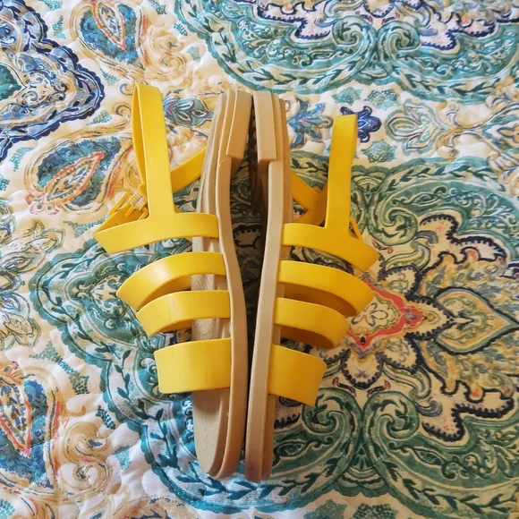 Bright Yellow Crocs Sandals - Picture 2 of 6